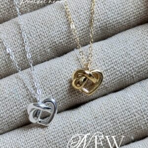 :𝐧𝐞𝐰: [925silver] Pretzel heart Necklace：圖片 2