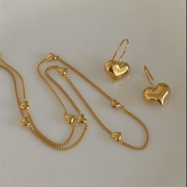 𝐏𝐫𝐞-𝐨𝐫𝐝𝐞𝐫 [925silver] Full heart earrings：圖片 2