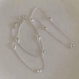 𝐏𝐫𝐞-𝐨𝐫𝐝𝐞𝐫 [925silver] Mini heart chain necklace ♡