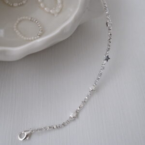 New [925silver] Silver chip stars bracelet🪄