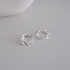 [925silver] knotted hoop earrings ⚓️