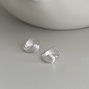 [925silver]🐚 Shell hoop earrings
